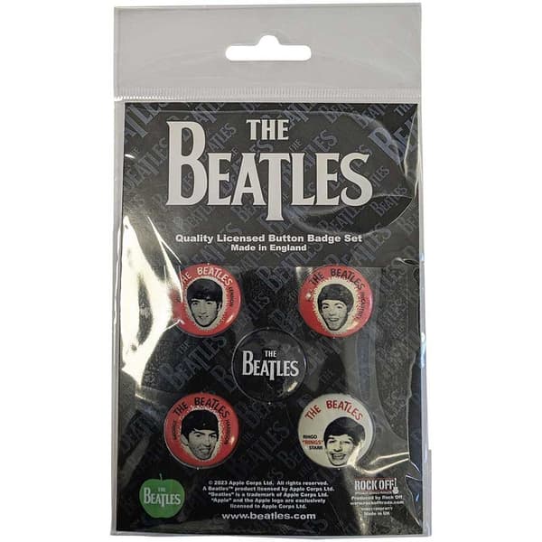 The Beatles Button Badge Pack: Vintage Portraits