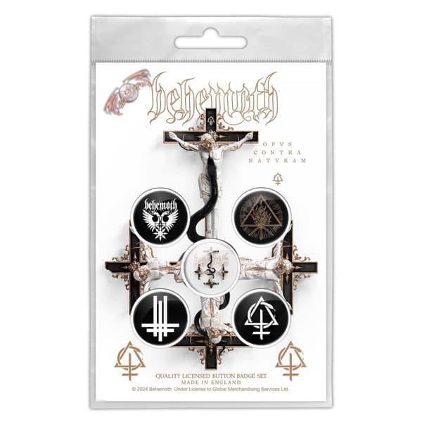 BEHEMOTH BUTTON BADGE PACK - OPUS CONTRA NATVRAM