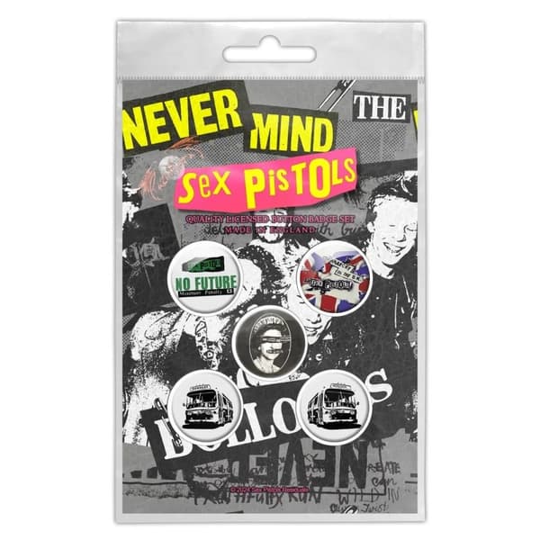 The Sex Pistols Button Badge Pack: Never Mind The B****