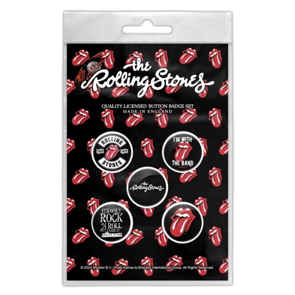 The Rolling Stones Button Badge Pack: Tongue