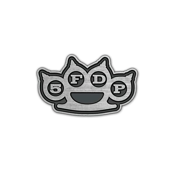 FIVE FINGER DEATH PUNCH PIN BADGE - KNUCKLES
