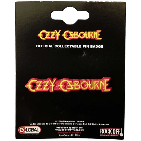 Ozzy Osbourne  Pin Badge: Logo