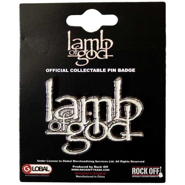 Lamb Of God  Pin Badge: Logo