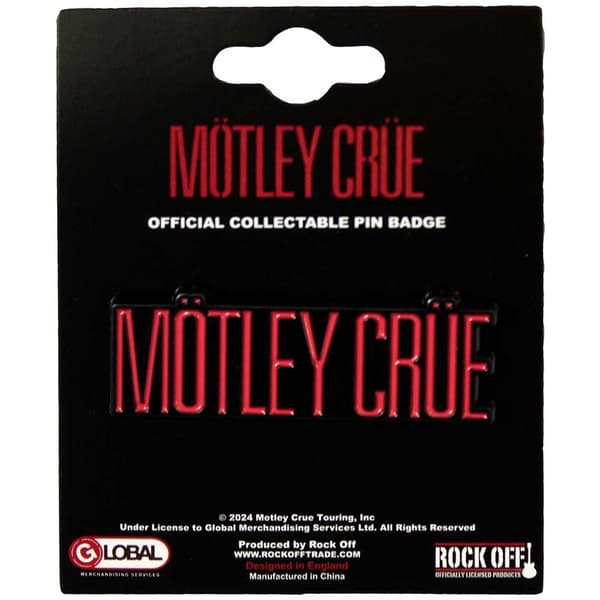 Motley Crue  Pin Badge: Logo