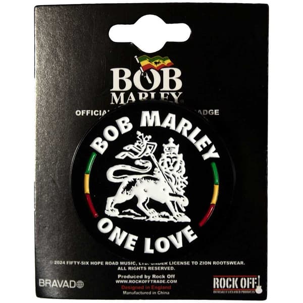 Bob Marley  Pin Badge: Lion