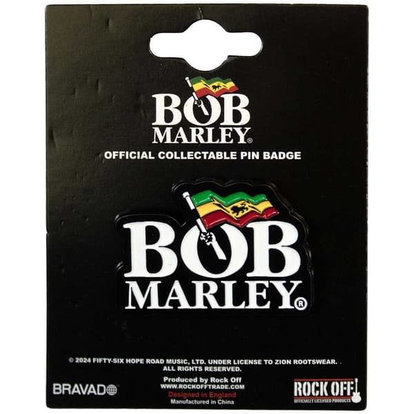 Bob Marley  Pin Badge: Logo