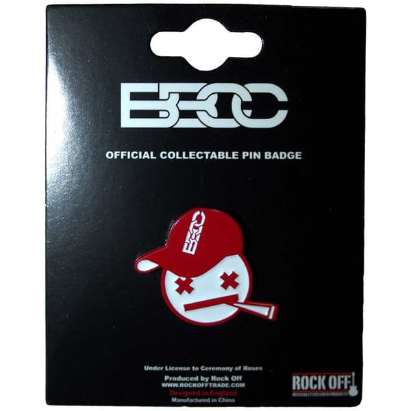 Bad Boy Chiller Crew Pin Badge: Red Emoji