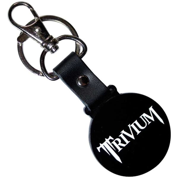 Trivium Keychain: Classic Logo Mono Circle