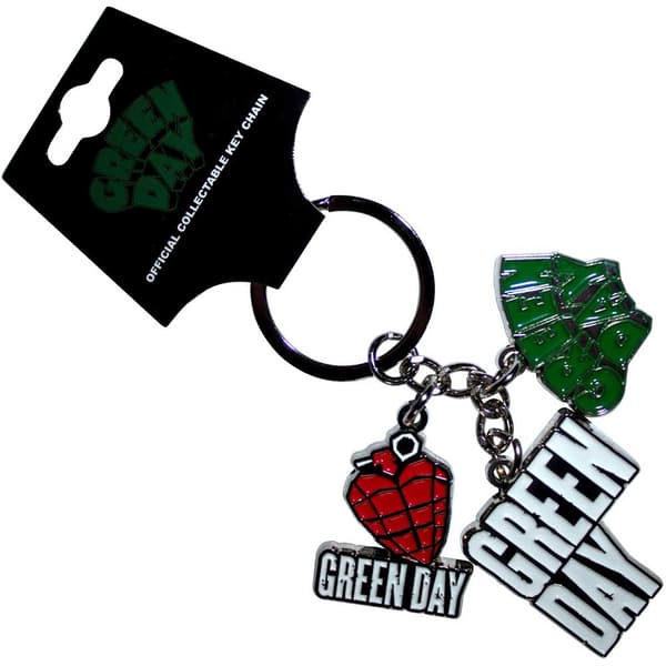 Green Day nyckelring: Logo Charms