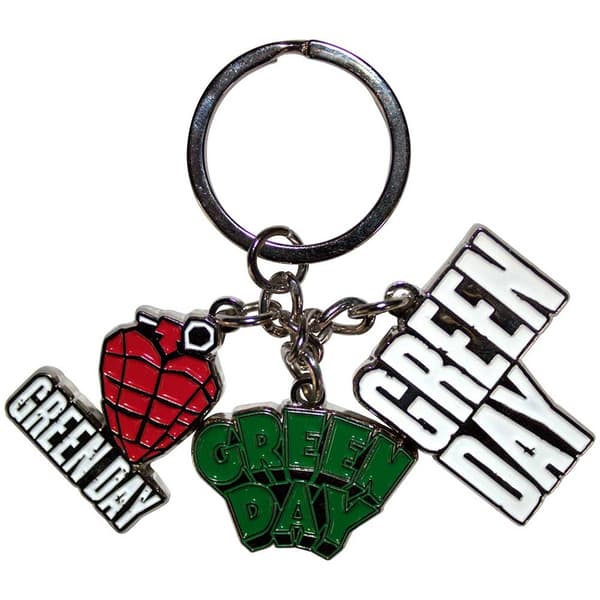 Green Day nyckelring: Logo Charms