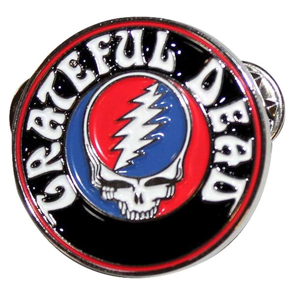 Grateful Dead Pin Badge: Steal Your Face Logo