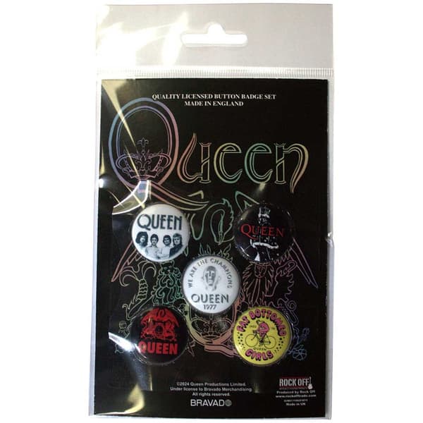 Queen  Button Badge Pack: Fat Bottomed Girls