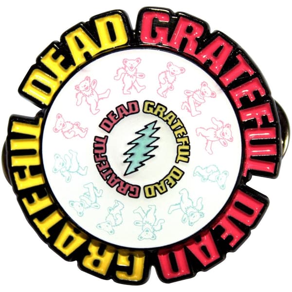 Grateful Dead Pin Badge: Spinning Emblem