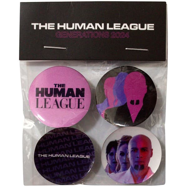 The Human League Unisex Pin Badge Set: Generations Tour '24 (Ex-Tour)