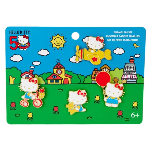 Loungefly Hello Kitty 50th Anniversary pack 4 Enamel Pins
