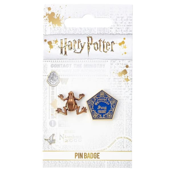 Harry Potter Chocolate Frog pin badge