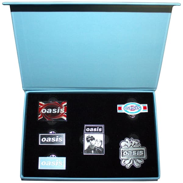Oasis Pin Badge Set: Logos