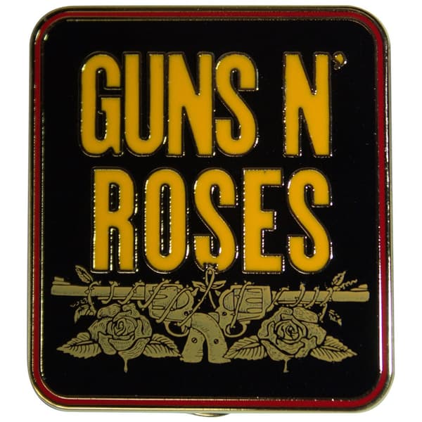 Guns N' Roses Pin Badge: Stacked Black