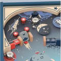 Miniatyrbild 4 av 6: Vilac - Space flipperspel i trä