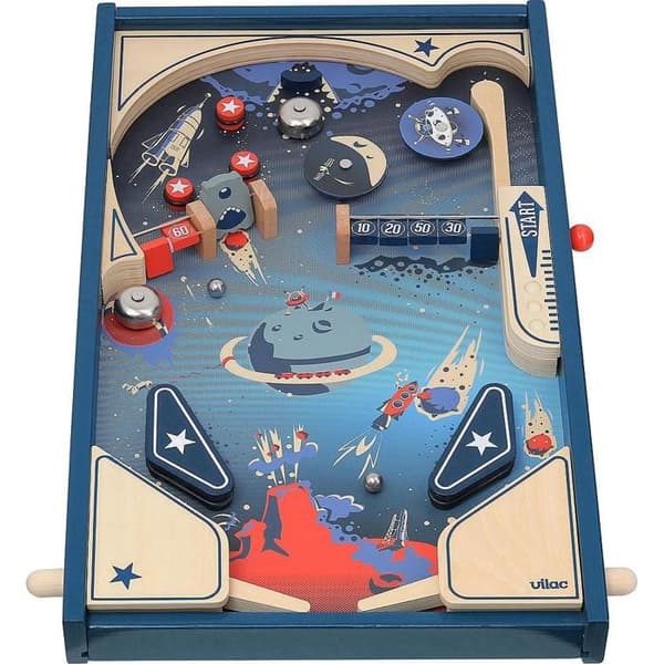 Vilac - Space flipperspel i trä