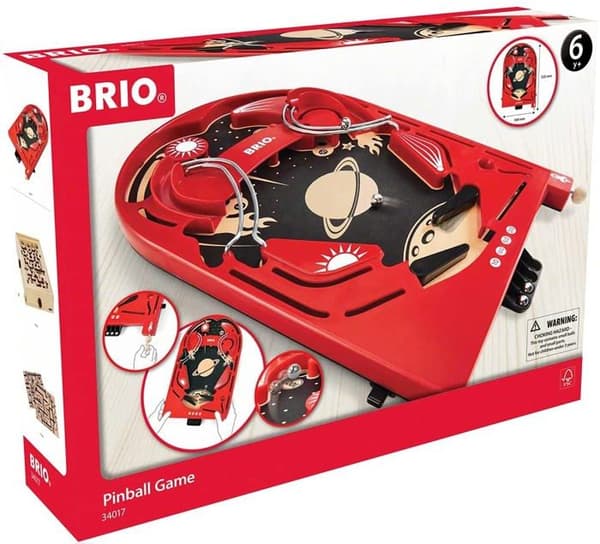 BRIO Pinball Game - Ravensburger - Barn och vuxna från 6 år - Röd och svart - Utomhus