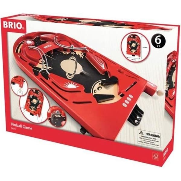 BRIO Pinball Game - Ravensburger - Barn och vuxna från 6 år - Röd och svart - Utomhus