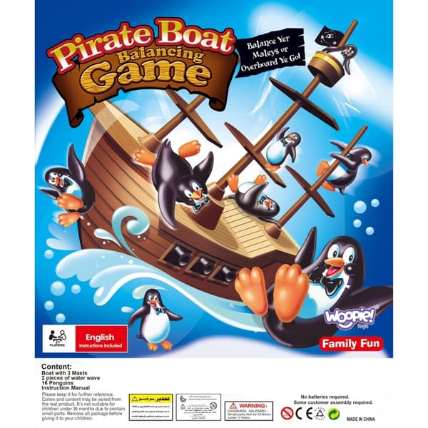 WOOPIE Arkadspel Piratskepp Pingviner