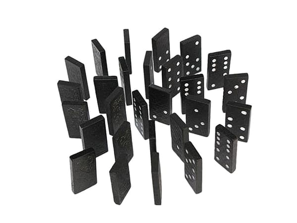 Dominospel / Domino i låda – Trä