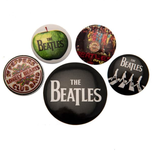 The Beatles Set med knappmärken Multicoloured One Size