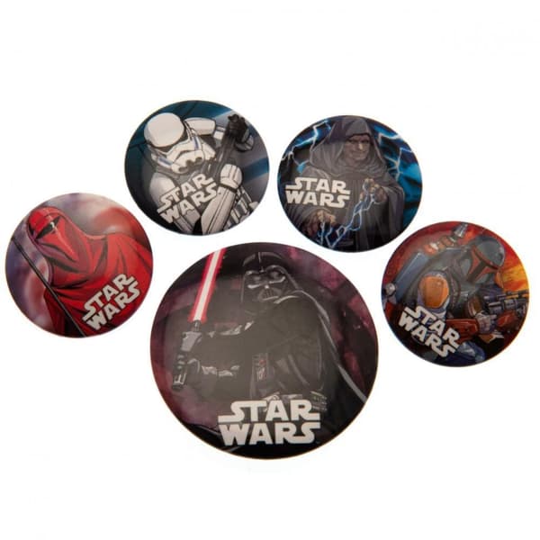 Star Wars Button Badge Set Multicoloured One Size