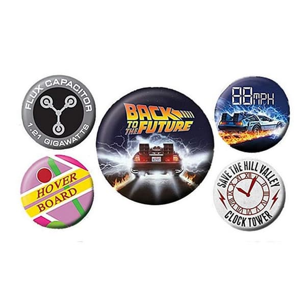 Back To The Future Button Badge Set (5 Pieces) Multicoloured One Size