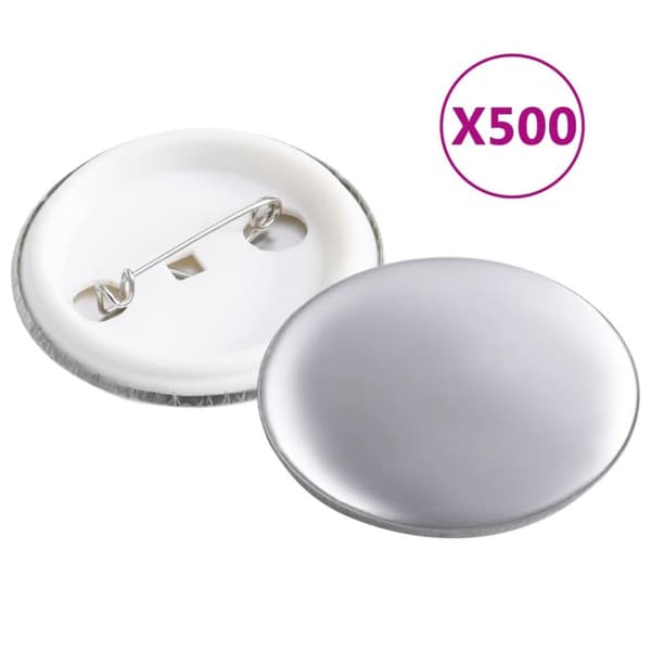 vidaXL Knappdelar 500 uppsättningar 37 mm