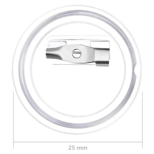 vidaXL Rintanappisarja pinsseillä 100 sarjaa akryyli 25 mm