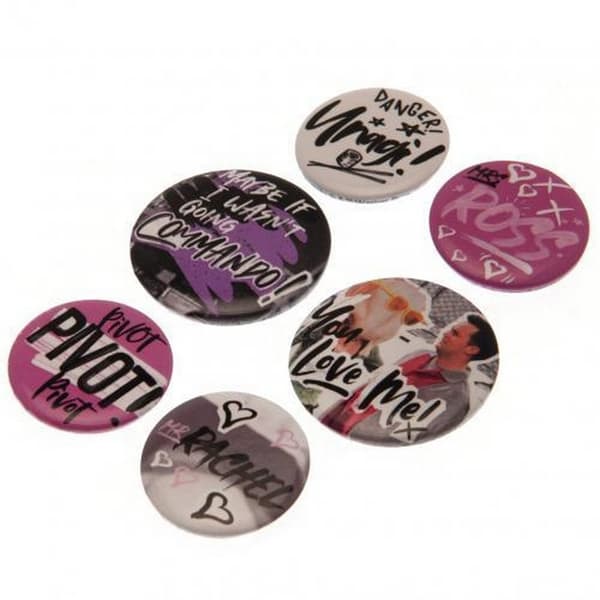 Friends Badge Set (Pack of 6) Multicoloured One Size