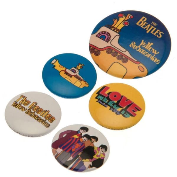 The Beatles Set med märken (förpackning med 5 st)