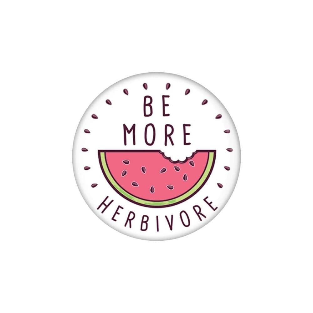 Grindstore Be More Herbivore Badge