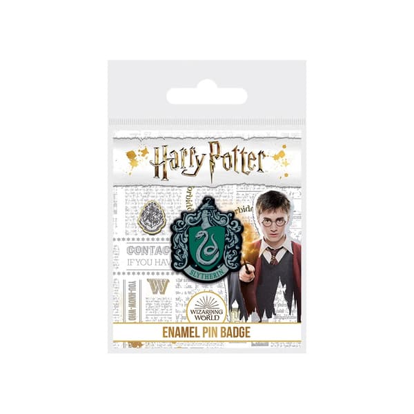 Harry Potter Slytherin-emblem i emalj Green/Black/Grey One Size
