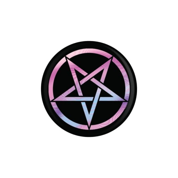 Grindstore Goth Pentagram märke Black/Purple One Size