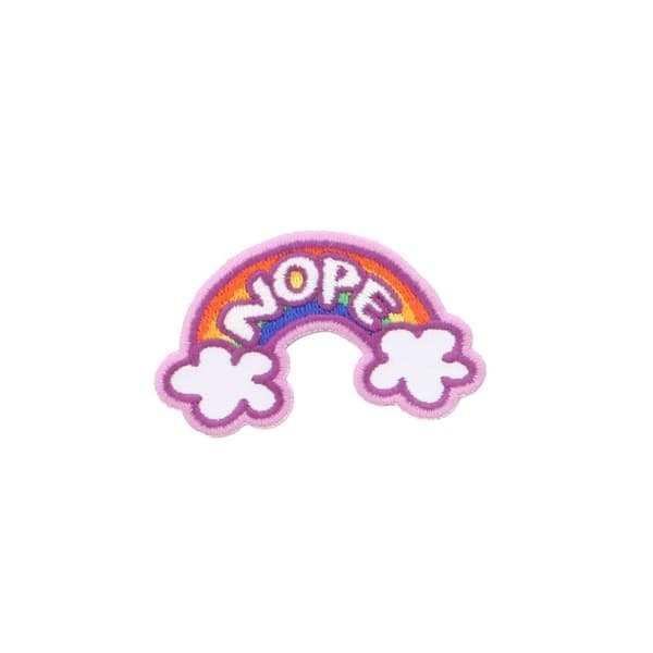 Grindstore Nope Rainbow Patch Multicoloured One Size