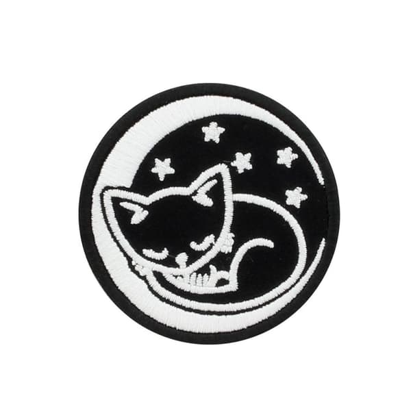 Grindstore Lunar Cat Iron On Patch