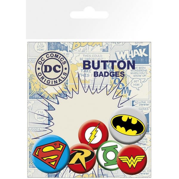 DC Comics Set med märken (6 st)