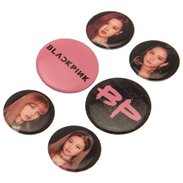 BlackPink Sæt med badge (pakke med 6 stk.)