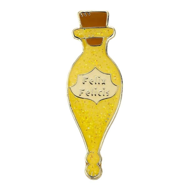 Harry Potter Felix Felicis Badge Yellow/Brown One Size