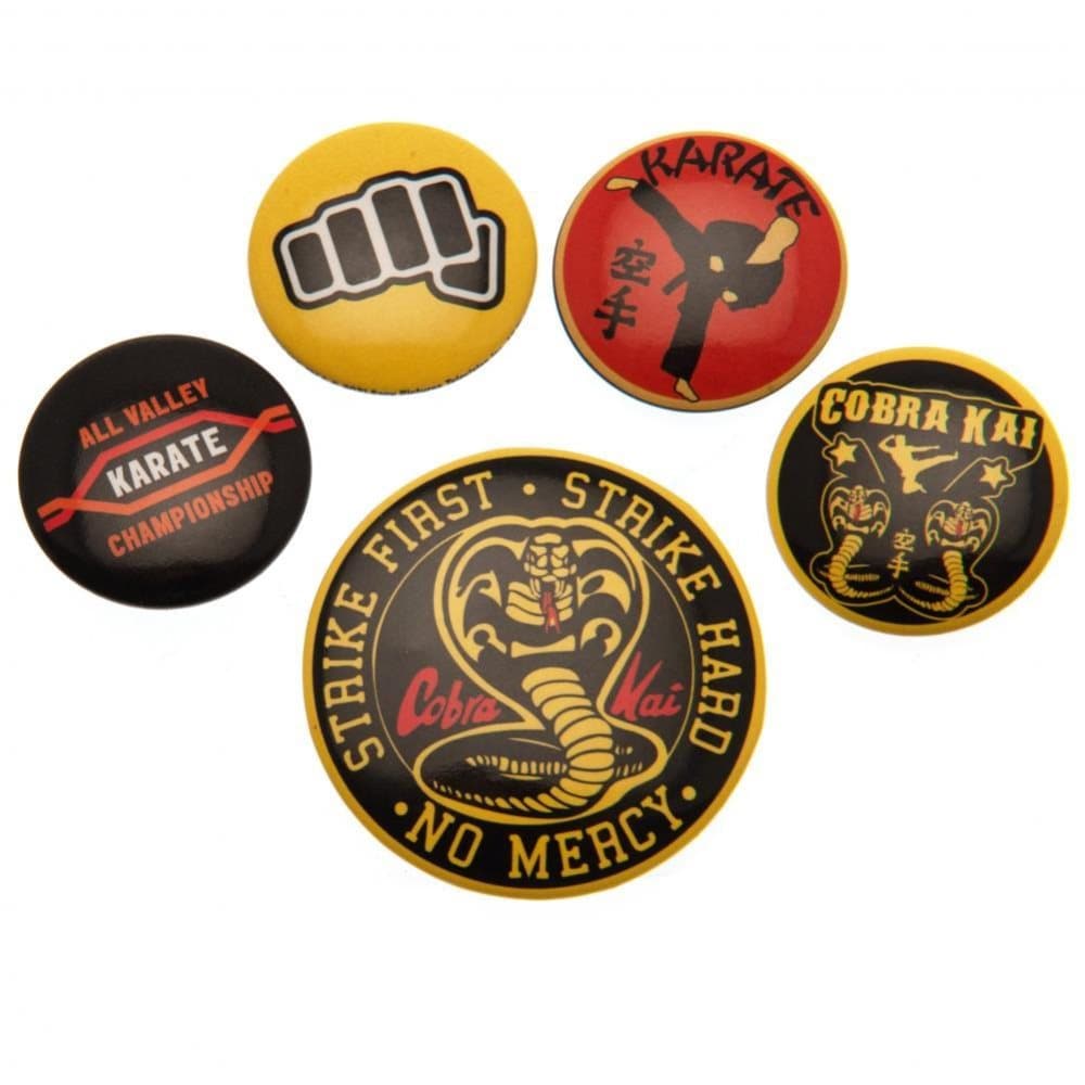 Cobra Kai Set med märken (förpackning med 5 st)