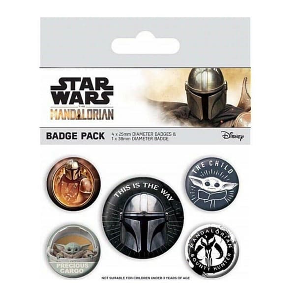 Star Wars: The Mandalorian This Is The Way Badge Set (Pack of 5) Multicoloured One Size