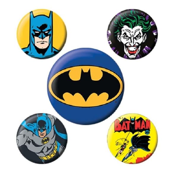 Batman Badge Set (Pack of 5)