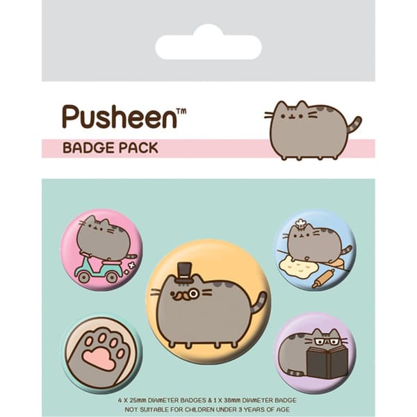 Pusheen Set med fina märken (5 st.)