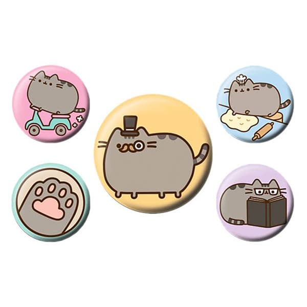 Pusheen Set med fina märken (5 st.) Multicoloured One Size