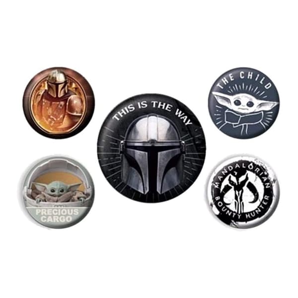 Star Wars: The Mandalorian This Is The Way Badge Set (Pack of 5) Multicoloured One Size