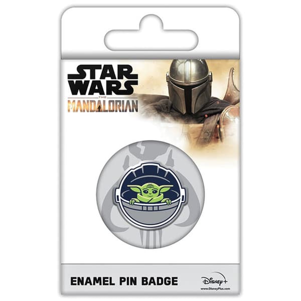 Star Wars: The Mandalorian Asset Pod Badge Silver/Green/Navy One Size